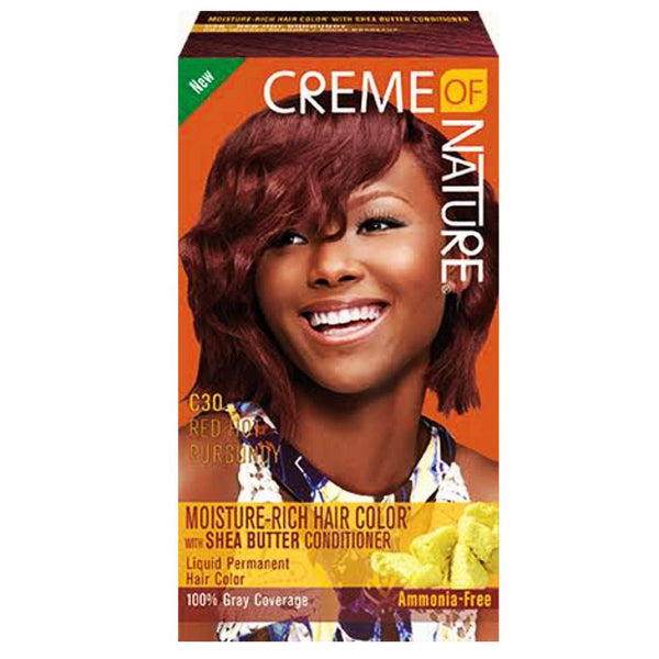 Creme Of Nature Moisture Rich Hair Color Red Hot Burgundy C30
