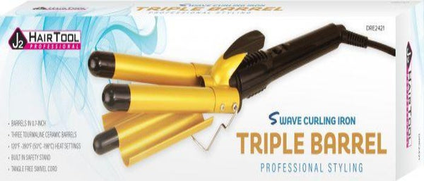 J2 Triple Barrel S Wave Curling Iron