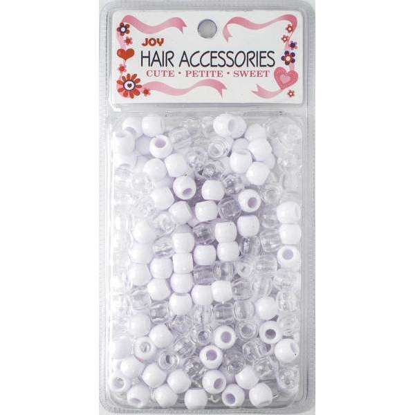 Joy Round Plastic Beads Large Size 240 Ct White Asst Color