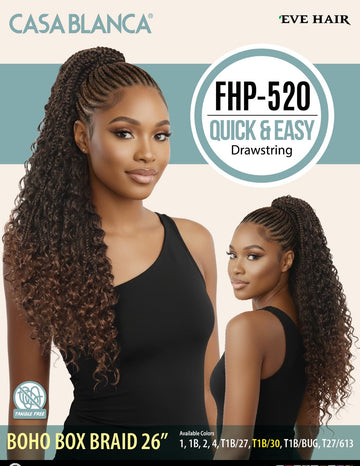 Casablanca Drawstring Boho Box Braid 26” FHP-520