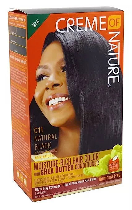 Creme Of Nature Moisture Rich Hair Color Natural Black C11