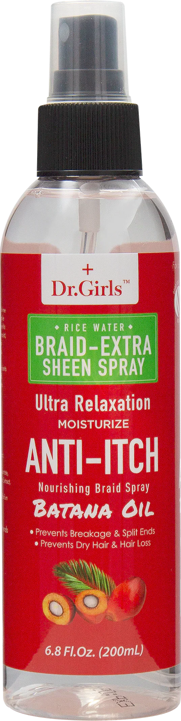 Dr. Girls Ultra Relaxation Braid Sheen Spray with Anti-Itch Batana Oil
