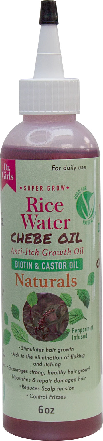 Dr. Girls Rice Water Biotin & Castor Oil Chebe Oil