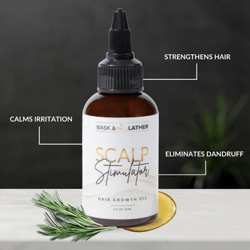 Bask & Lather Scalp Stimulator Hair Growth Oil 2 oz