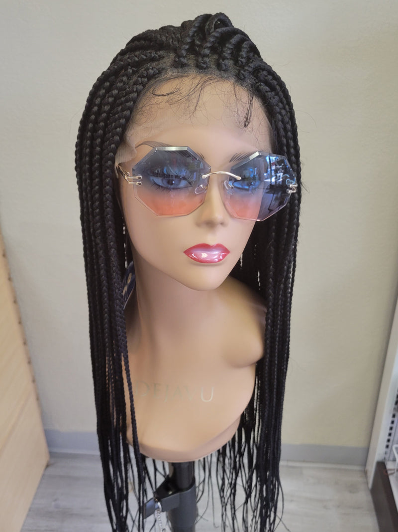 L'Tonie 36" Full Lace Box Braid Wig