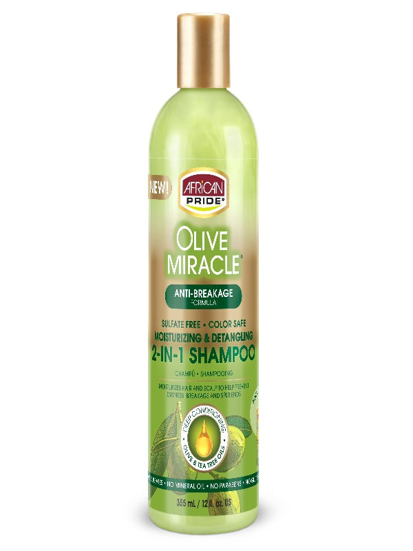 African Pride Olive Miracle 2 in 1 Shampoo