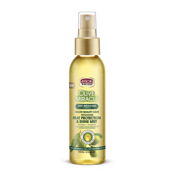 African Pride Olive Miracle Heat Protector & Shine Mist