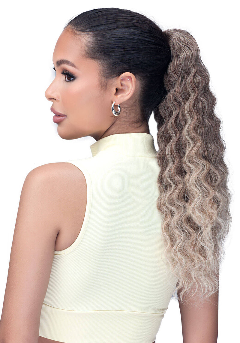 Laude & Co. Synthetic Natural Deep Ponytail 18"