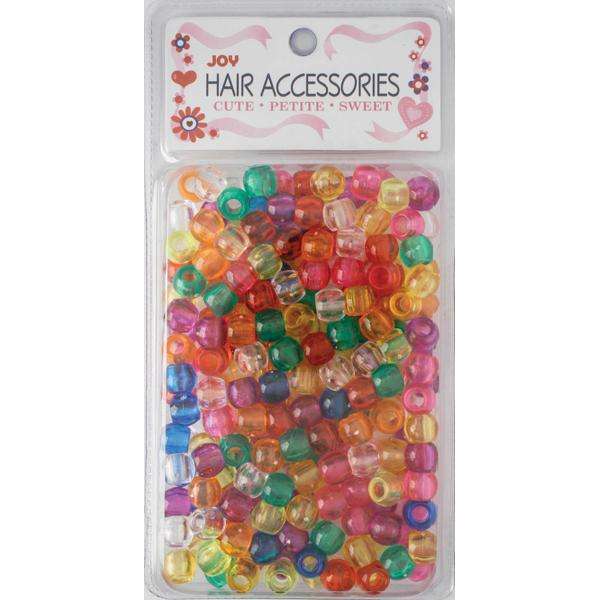 Joy Round Plastic Beads Large Size 240 Ct Clear Asst Color
