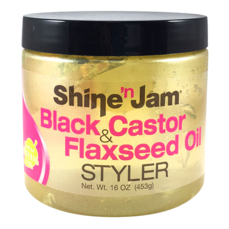 Shine 'n Jam Black Castor & Flaxseed Oil Styler