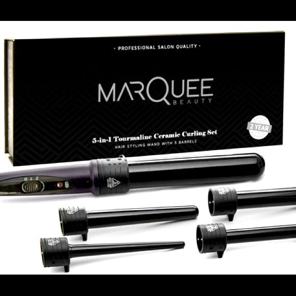 Marquee 5 in 1 Curling Wand set - Black